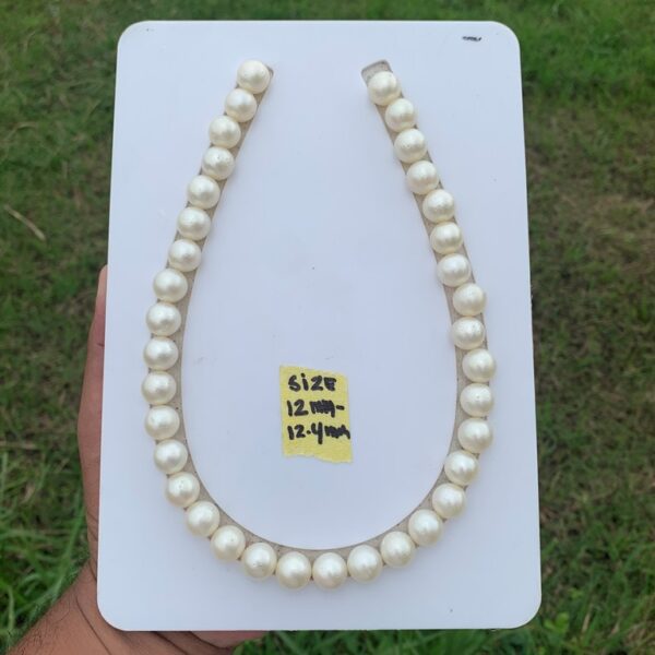 White Saltwater South Sea Pearl Necklace - Image 4