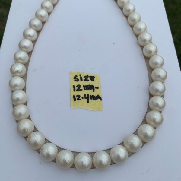 White Saltwater South Sea Pearl Necklace - Image 6